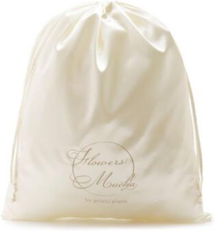 ミュシャとフラワー リリーモチーフ3点セット ダブル オフホワイト